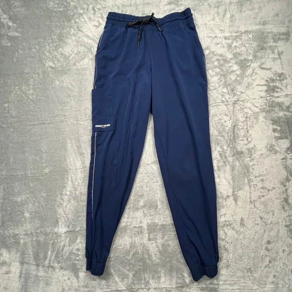 Skechers by Barco Scrub Set Women Gray Black Navy 3 Piece Bundle V-Neck Jogger S - Picture 12 of 16